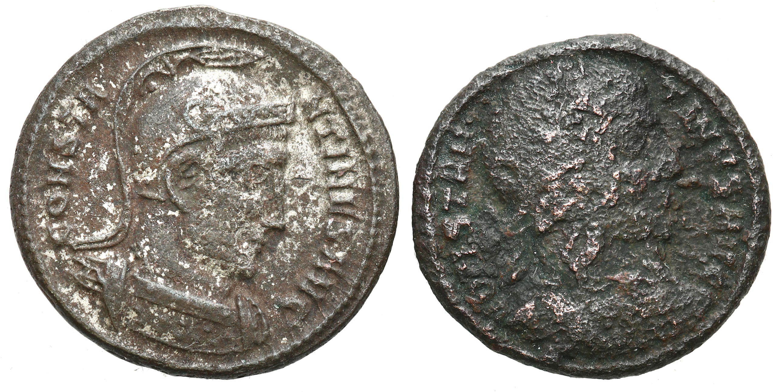 Cesarstwo Rzymskie, Lot 2 sztuk Follisów, Konstantyn I Wielki 305 – 337 n. e., Tesaloniki